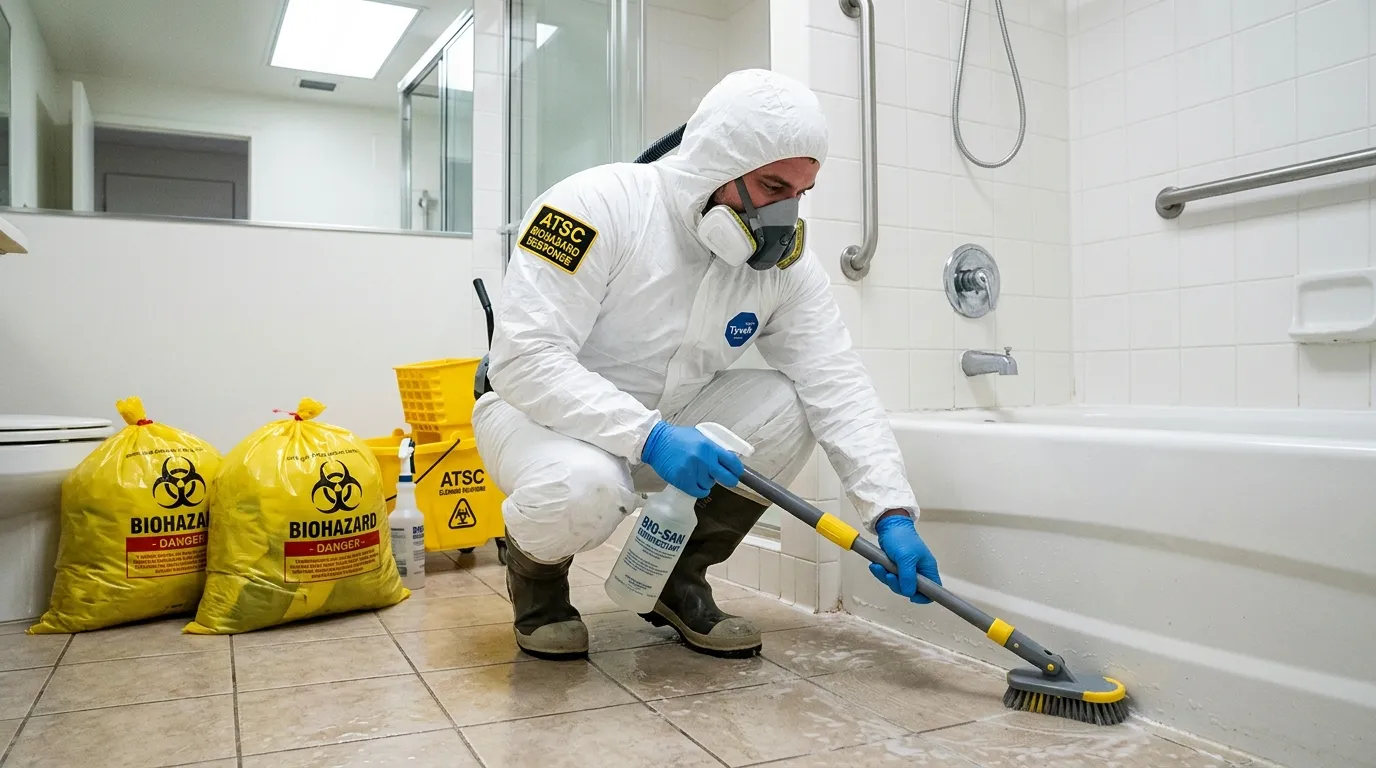 Decontamination equipment deployed for Blood Cleanup in Milton Upper Mills